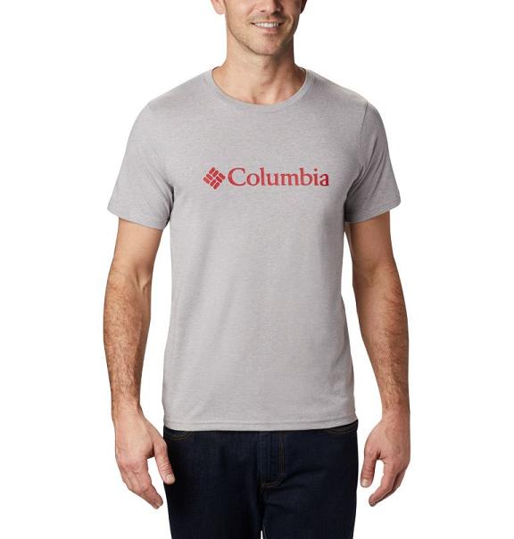 Columbia CSC Basic Logo T-Shirt Grey For Men's NZ54291 New Zealand